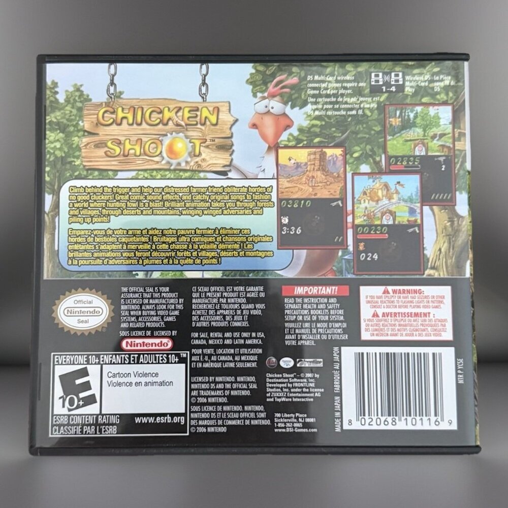 Chicken Shoot Nintendo DS Game Complete In Box CIB Authentic Working Tested - Picture 2 of 11